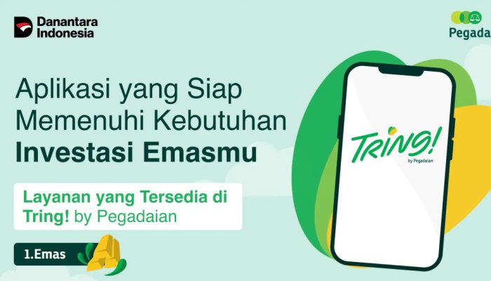 Tring! by Pegadaian Permudah Beli dan Jual Emas Secara Online 24 Jam