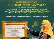 Gubernur Khofifah Raih Penghargaan CSR, Perkuat Peran Desa Wisata di Jatim