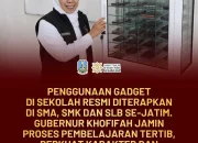 Gubernur Khofifah Berlakukan Pembatasan Gadget di Sekolah, Fokus Perkuat Karakter Siswa Jatim