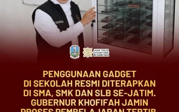 Gubernur Khofifah Berlakukan Pembatasan Gadget di Sekolah, Fokus Perkuat Karakter Siswa Jatim