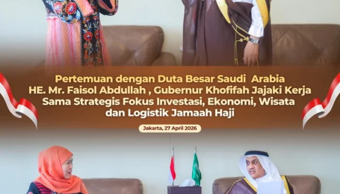 Gubernur Khofifah Dorong Kolaborasi Ekonomi hingga Logistik Jamaah Haji dengan Arab Saudi