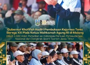 Gubernur Khofifah Dampingi Ketua MA RI Buka Kejurnas Tenis Piala Ketua MA di Malang, Dorong Sport Tourism Jatim