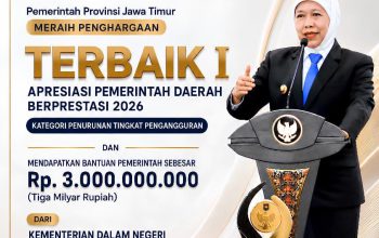 Gubernur  Khofifah Bawa Jatim Raih Predikat Terbaik dalam Menekan Angka Pengangguran
