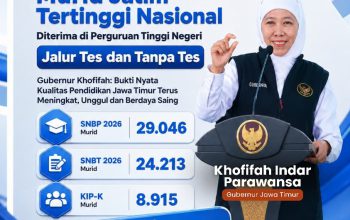 Hebat! 53 Ribu Lebih Murid Jatim Lolos PTN, Tertinggi Nasional Tujuh Tahun Berturut-turut