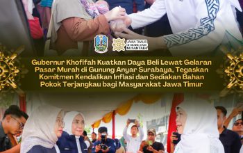 Gubernur  Khofifah Perkuat Ketahanan Pangan dan Daya Beli Masyarakat Lewat Pasar Murah