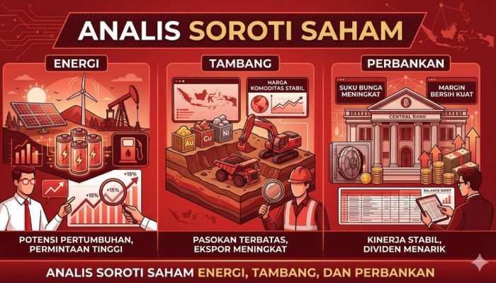 Sektor Energi hingga Perbankan Jadi Primadona, Saham Pilihan Analis Berpotensi Melesat