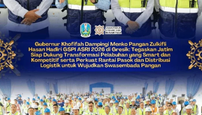 Gubernur Khofifah Dampingi Zulhas di GSPI ASRI 2026, Tegaskan Komitmen Jatim Wujudkan Pelabuhan Hijau dan Cerdas