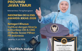 Komunikasi Publik Pemprov Jatim Diakui Nasional, Gubernur Khofifah: Inklusif, Transparan, dan Berkelanjutan Jadi Kunci Prestasi