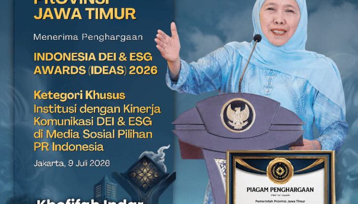 Komunikasi Publik Pemprov Jatim Diakui Nasional, Gubernur Khofifah: Inklusif, Transparan, dan Berkelanjutan Jadi Kunci Prestasi