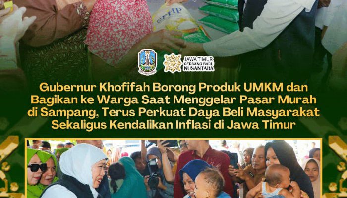 Khofifah Tegaskan Pasar Murah Jadi Langkah Antisipatif Jaga Inflasi dan Stabilitas Harga Pangan di Jawa Timur