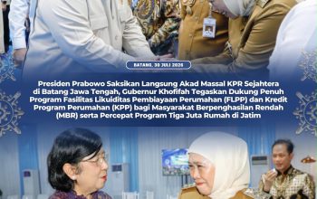 Tak Hanya FLPP, Gubernur Khofifah Tegaskan Komitmen Rehabilitasi Hampir 40 Ribu RTLH untuk Warga Jawa Timur