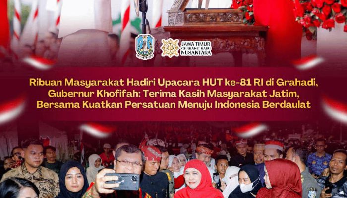 HUT ke-81 Kemerdekaan RI, Khofifah Ajak Warga Rawat Nasionalisme dan Perkuat Kolaborasi