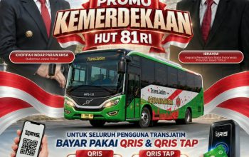 Gubernur Khofifah Hadirkan Kado Kemerdekaan, Tarif Trans Jatim Mulai Rp81 via QRIS Tap