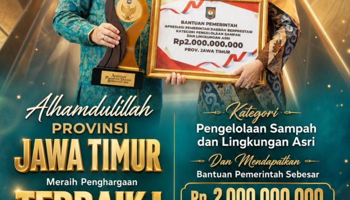 Gubernur Khofifah Bawa Jawa Timur Jadi Provinsi Terbaik I Pengolahan Sampah dan Lingkungan Asri
