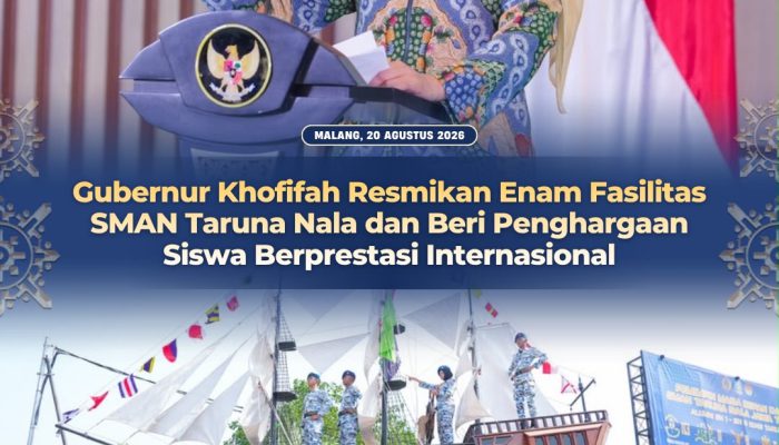 Gubernur Khofifah: Pendidikan Taruna Harus Seimbangkan Prestasi, Akhlak, Disiplin dan Wawasan Kemaritiman