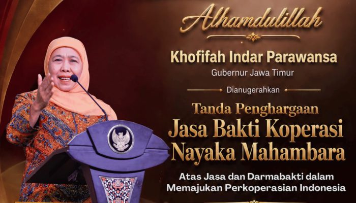 Penghargaan Nayaka Mahambara untuk Gubernur Khofifah, Tegaskan Jatim sebagai Gerbang Baru Nusantara