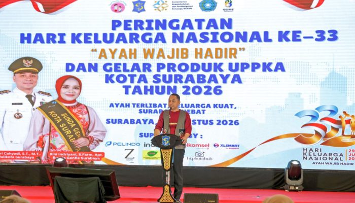 Peringati Harganas ke-33, Eri Cahyadi: Surabaya Dibangun dari Keluarga