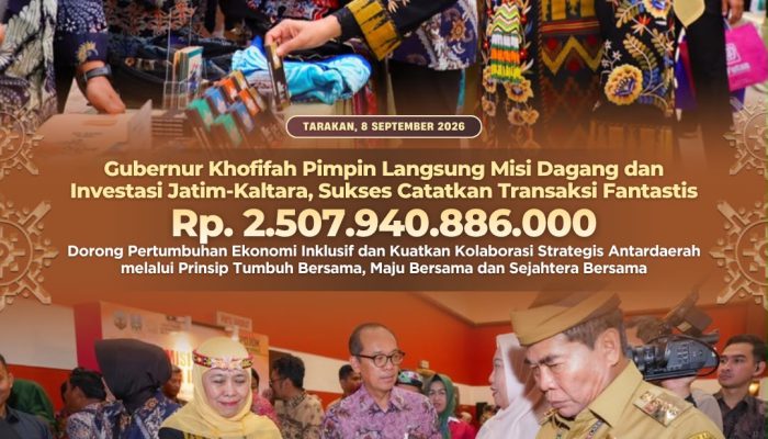 Gubernur Khofifah Pimpin Langsung Misi Dagang dan Investasi Jatim–Kaltara, Sukses Catatkan Transaksi Fantastis Rp2,5 Triliun