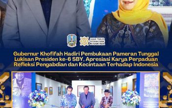 Hadiri Pameran Lukisan SBY di Surabaya, Khofifah Soroti Karya tentang Tsunami Aceh