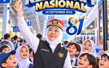 Hari Kereta Api Nasional ke-81, Khofifah Dorong Integrasi Transportasi dan Penguatan Keselamatan