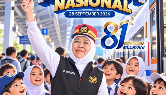 Hari Kereta Api Nasional ke-81, Khofifah Dorong Integrasi Transportasi dan Penguatan Keselamatan