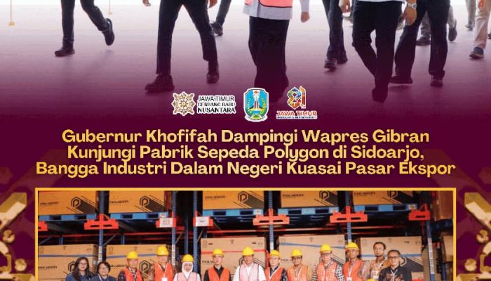 Wapres Gibran dan Khofifah Tinjau Pabrik Polygon di Sidoarjo, Produk Lokal Tembus Pasar Dunia
