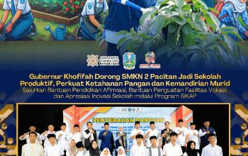 Kunjungi SMKN 2 Pacitan, Khofifah Perkuat Pendidikan Vokasi dan Ketahanan Pangan Sekolah