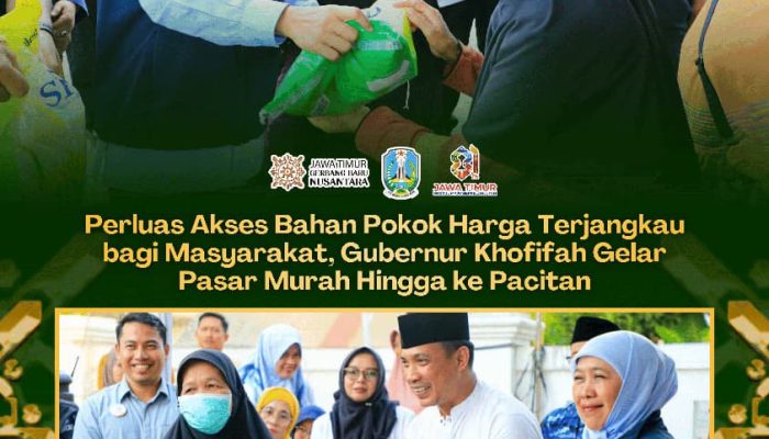 Khofifah Perkuat Pengendalian Inflasi Lewat Pasar Murah, Harga Bahan Pokok di Pacitan Lebih Terjangkau
