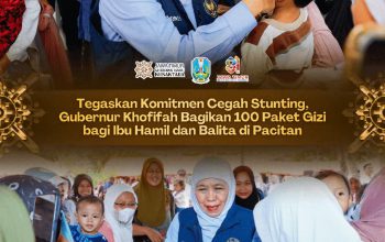 Khofifah Salurkan 100 Paket Bantuan Gizi untuk Ibu Hamil dan Balita di Pacitan
