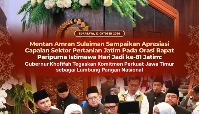 HUT ke-81 Jawa Timur, Khofifah Dorong Sinergi Pemerintah dan DPRD untuk Pembangunan Berkelanjutan